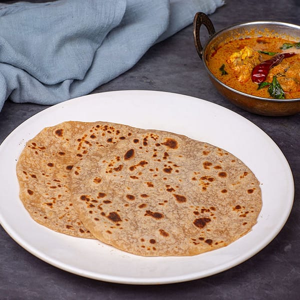 Chappathi 2 + Chicken Curry + Sweet