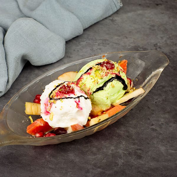 Fruit Salad with Ice Cream